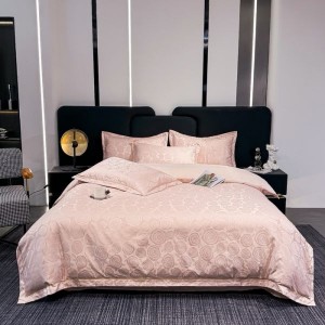 Jacquard quilt cover stain cotton bed sheet bedding set