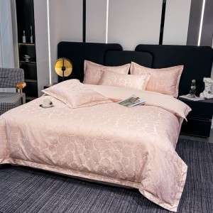 Jacquard quilt cover stain cotton bed sheet bedding set