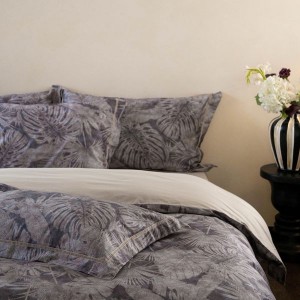 100s cotton digital printing quilt comforter cover soft bed sheet purple floral bedding set