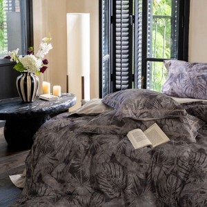 100s cotton digital printing quilt comforter cover soft bed sheet purple floral bedding set