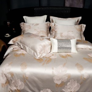 1000tc jacquard duvet cover long staple cotton flat sheet queen king size 4pcs bedding set