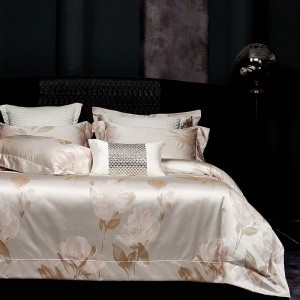 1000tc jacquard duvet cover long staple cotton flat sheet queen king size 4pcs bedding set