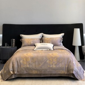 Premium 4pcs printing home textiles patchwork comforter pink duvet cover bedding set