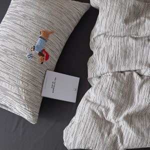 Hot-selling 4-pieces textile printing 2m/2.2m bedsheet flat sheets 1.8m quilt cover grey cotton bedding set manufacture