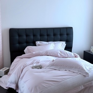 Solid color comforter duvet cover with 2 purple pillow shams double coverlets flat sheet 4PCS 100s cotton textile bedding set wholesaler