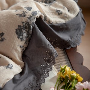 4-pieces textile ODM coverlets printing bedsheets pastoral style bed linen cotton bedding set wholesaler