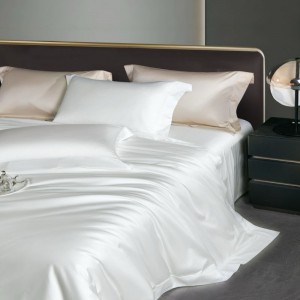 100S Egyptian Cotton White Duvet Quilt Comforter Cover Bed Sheet Pillowcases 4 PCS Top Luxury Bedding Set For Hotel Home