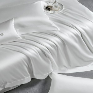 100S Egyptian Cotton White Duvet Quilt Comforter Cover Bed Sheet Pillowcases 4 PCS Top Luxury Bedding Set For Hotel Home