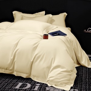 Solid color 4pcs home textiles grey duvet cover bedding set supplier