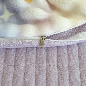 winter warm 4pcs ruffles home hotel textiles purple milk velvet printing bedding set supplier