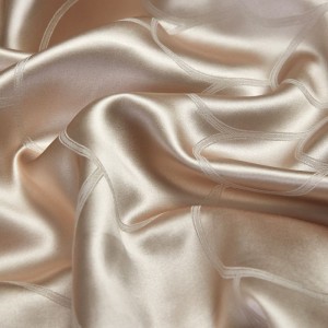 Gold Mulberry Silk Yarn-Dyed Jacquard Home Textile Top Luxury Bed Linen Fitted Sheets Premium Duvet Comforter Quilt Cover High-End Bedding Set Wholesaler