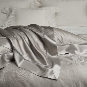 China Supplier High Luxury Four Pieces Bedding Comforter Duvet Quilt Cover 100% Mulberry Silk Satin Jacquard Fabric Breathable Silkworm Bed Sheet Bedding Set