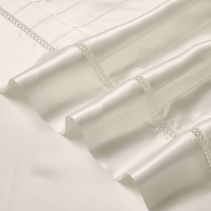 Luxury 4 Pieces Mulberry Silk Home Textile Jacquard Duvet Quilt Comforter Cover Pillowcases High Quality Bed Linen Fitted Sheet Bedding Set Supplier