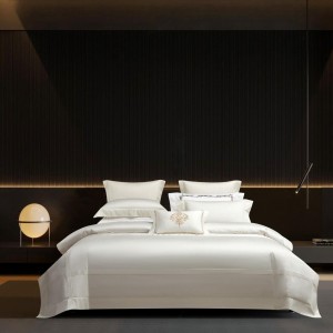 White Home Textile Comforter Quilt Duvet Cover Solid Bed Sheets 2 Pillowcases Pillow Shams 200S Pima Cotton Sabanas Bedding Set Wholesale
