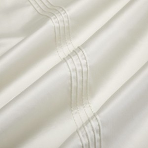 White Home Textile Comforter Quilt Duvet Cover Solid Bed Sheets 2 Pillowcases Pillow Shams 200S Pima Cotton Sabanas Bedding Set Wholesale