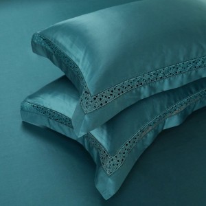140S Pure Cotton Home Hotel Textile Deep Green Duvet Quilt Comforter Cover 1.8/2m Bed Sheet sabanas Bedding Set