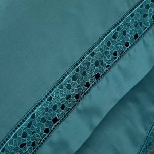 140S Pure Cotton Home Hotel Textile Deep Green Duvet Quilt Comforter Cover 1.8/2m Bed Sheet sabanas Bedding Set