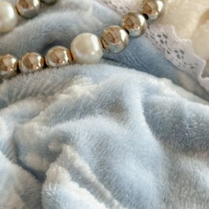 Winter milk fleece home textiles blue printing ruffles 4pcs bedding set supplier