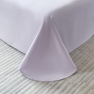 All season purple embroidery home textiles 100% long staple cotton bedding set supplier