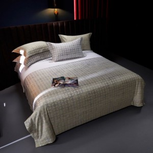High Luxury Digital Printing Duvet Cover 1.8/2m Bed Sheet ODM/OEM Silver Long Staple Cotton Bedding Set