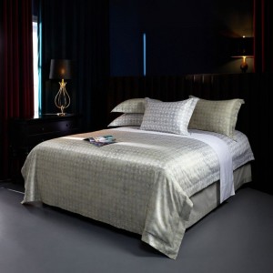 High Luxury Digital Printing Duvet Cover 1.8/2m Bed Sheet ODM/OEM Silver Long Staple Cotton Bedding Set