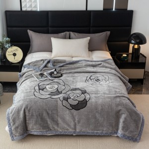 Microfiber Milk Fleece Bed Blanket Wholesale Digital Printing Cheap Flannel Blanket Warm Winter Blanket
