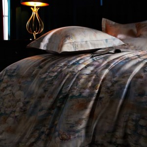 Skin-friendly 140S Long Staple Cotton Home Textile Luxury Digital Printing Duvet Cover Bed Linen Bedding Set