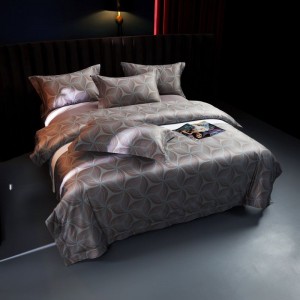 Top Quality Long Staple Cotton Bed Sheet Digital Printing Duvet Quilt Comforter Cover High Grade Bedding Set