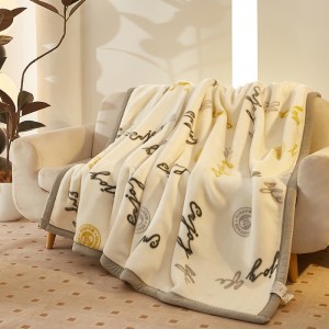 Cheap Wholesale Blanket Custom Milk Velvet Soft Printing Fleece Flannel Blanket in Stock