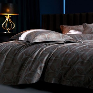 Top Quality Long Staple Cotton Bed Sheet Digital Printing Duvet Quilt Comforter Cover High Grade Bedding Set