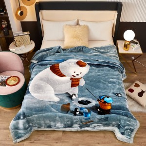Cheap Wholesale Blanket Custom Milk Velvet Soft Printing Fleece Flannel Blanket in Stock