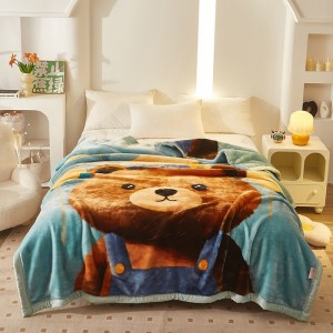 Cheap Wholesale Blanket Custom Milk Velvet Soft Printing Fleece Flannel Blanket in Stock