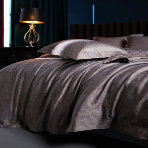 140 Count Long Staple Cotton Bedding Set With Bed Sheet 2 Pillowcases Digital Printing Duvet Quilt Comforter Cover
