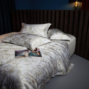 Super Soft 140S Long Staple Cotton Bedroom Home Textile Digital Printing Bed Linen Bed Sheet Custom Bedding Set