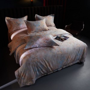Floral Digital Printing Duvet Quilt Comforter Cover Queen King Bed Sheet Double Pillowcases 4 Pieces Long Staple Cotton Bedding Set
