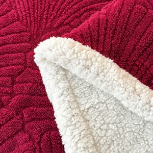 Lightweight High Gram Weight Bed Cover Home Textiles Red Solid Color Blanket