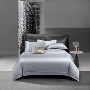 100% Long Staple Cotton Home Hotel Textile White Duvet Cover Bed Sheet Pillowcases Bedding Set
