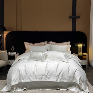 Elegant design full size solid color adult pillowcases luxury 100% cotton sateen pink comforter cover bedding set supplier