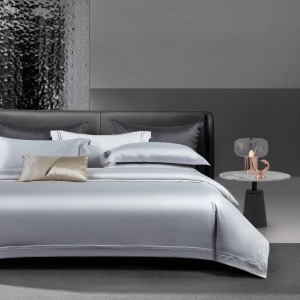 100% Long Staple Cotton Home Hotel Textile White Duvet Cover Bed Sheet Pillowcases Bedding Set