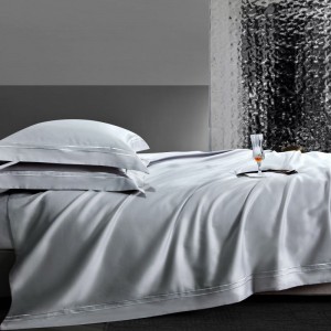 100% Long Staple Cotton Home Hotel Textile White Duvet Cover Bed Sheet Pillowcases Bedding Set