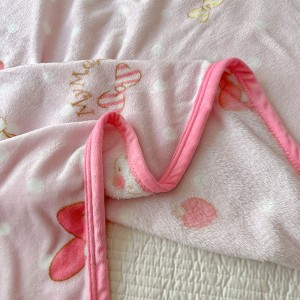 ODM/OEM Milk Velvet Printing Blanket Thickened Bed Sheet Bed Cover Sofa Blanket