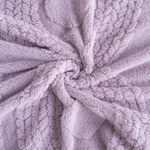 Simple style purple milk velvet solid color home textiles winter warm blankets supplier