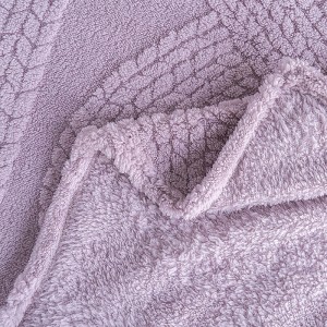 Simple style purple milk velvet solid color home textiles winter warm blankets supplier