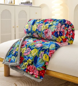 Milk fleece warm home textiles colored bedding printing blankets supplier