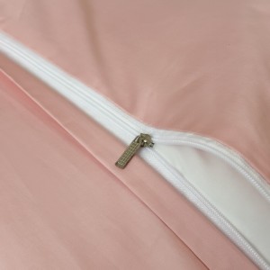 Wholesale high-end pillowcases pink embroidery comforter set cotton bed linen fitted sheets 2m/2.2m bedding set for adults