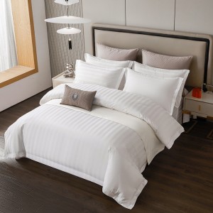 100% Cotton Sheets Bedding Set Manufacturer White Satin Cotton Queen Size Bed Sheets Set and White