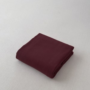 Solid color 3pcs home textiles red yarn fitted & flat sheet bed sheet set