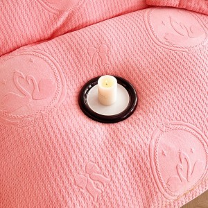 Premium quality milk fleece home textiles pink ruffles carving craft bedding set supplier
