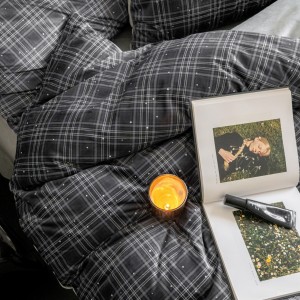 Premium quality black printing home textiles milk fleece bedding set supplier