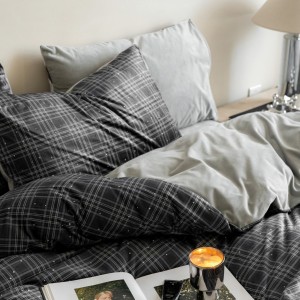 Premium quality black printing home textiles milk fleece bedding set supplier